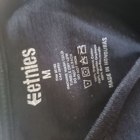 Etnies Black Tee Mens Medium - Picture 6 of 6